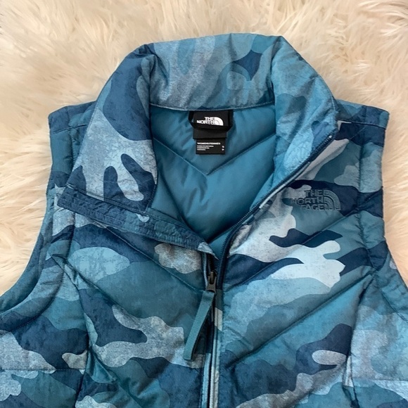 The North Face Vest With Blue Camouflage Design - Picture 2 of 6